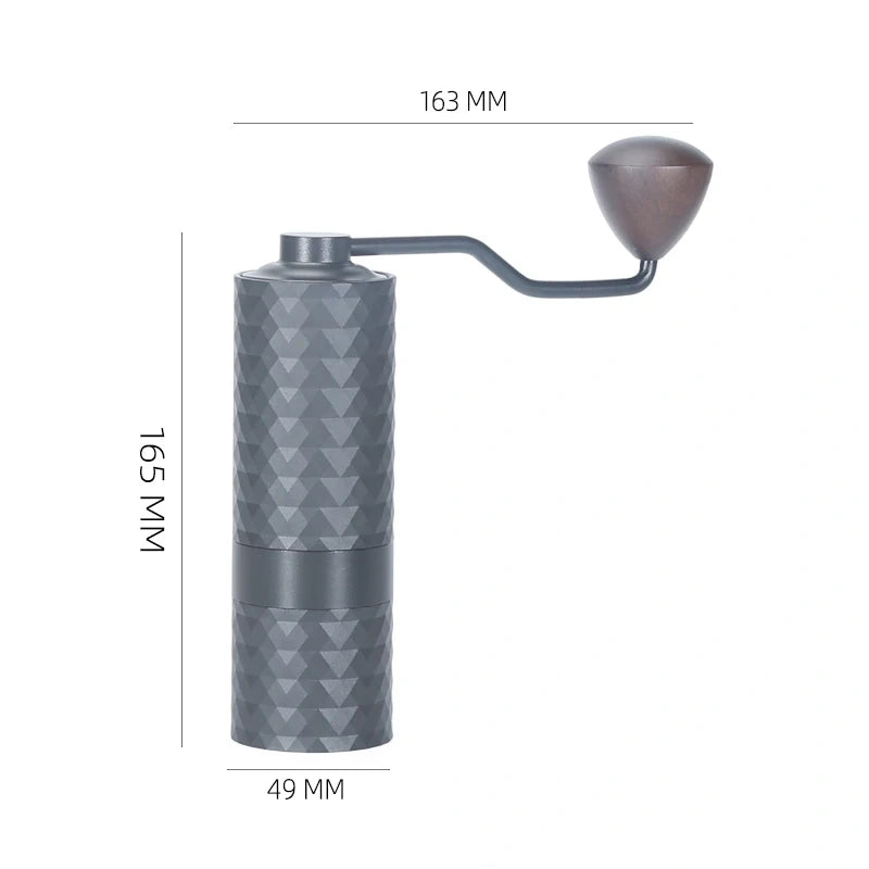 EXRIMA Premium Manual Grinder — in-use angle