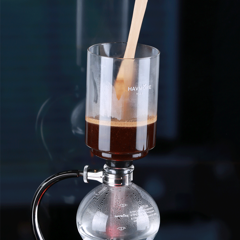 EXRIMA Sculptural Siphon Coffee Brewer — laboratory-style siphon coffee maker, verified supplier photo