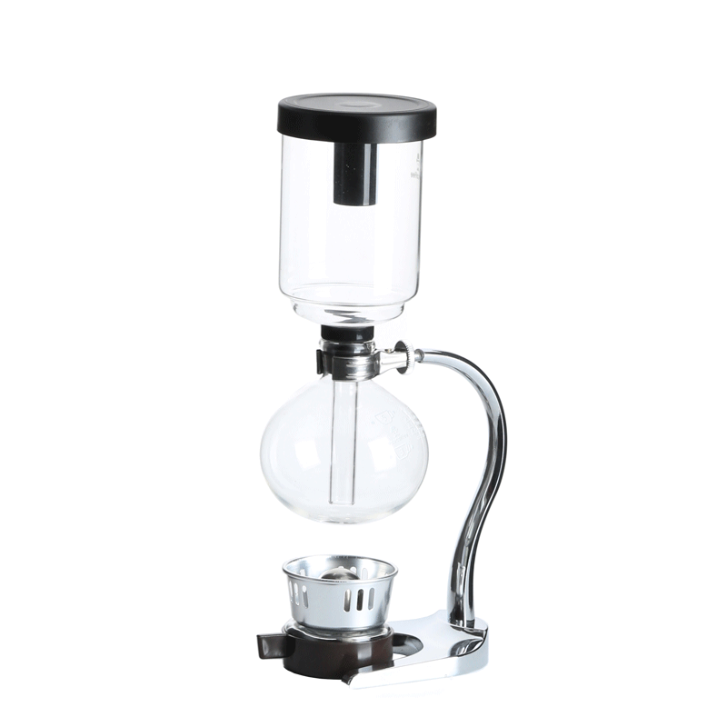 HAVOMRE laboratory-style siphon coffee maker — full assembly, EXRIMA Sculptural Siphon Coffee Brewer