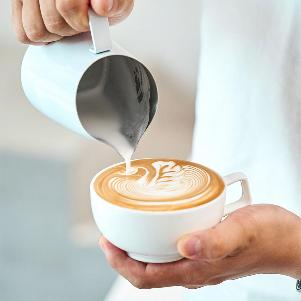WPM Latte Art Milk Pitcher — spout detail