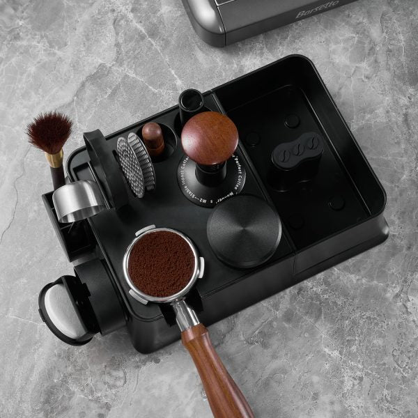 EXRIMA Modular Espresso Tool Station — front view, verified OEM manufacturer photography