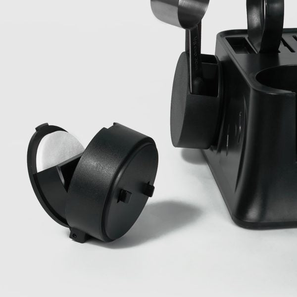 EXRIMA Modular Espresso Tool Station — assembled tool set detail