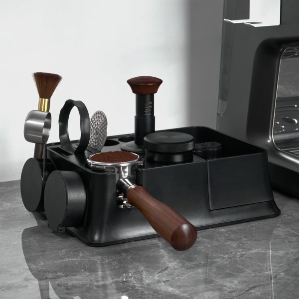EXRIMA Modular Espresso Tool Station — in-use angle