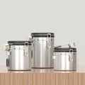 EXRIMA Precision Bean Vault — stainless steel airtight coffee canister, verified OEM photo