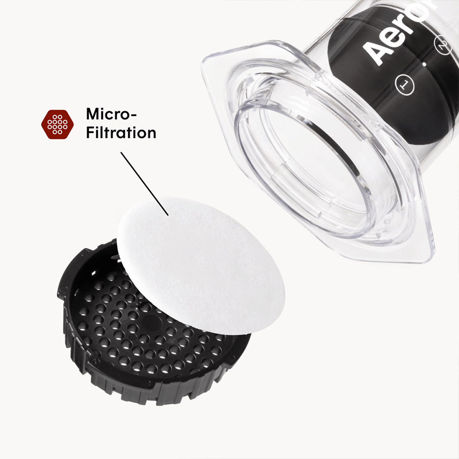AeroPress Clear — assembled brewing view