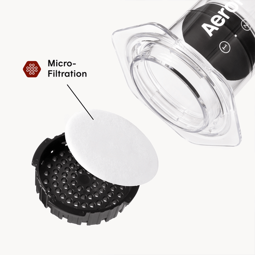 AeroPress Clear — assembled brewing view