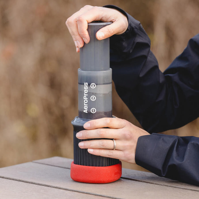 AeroPress Go — brewing in use