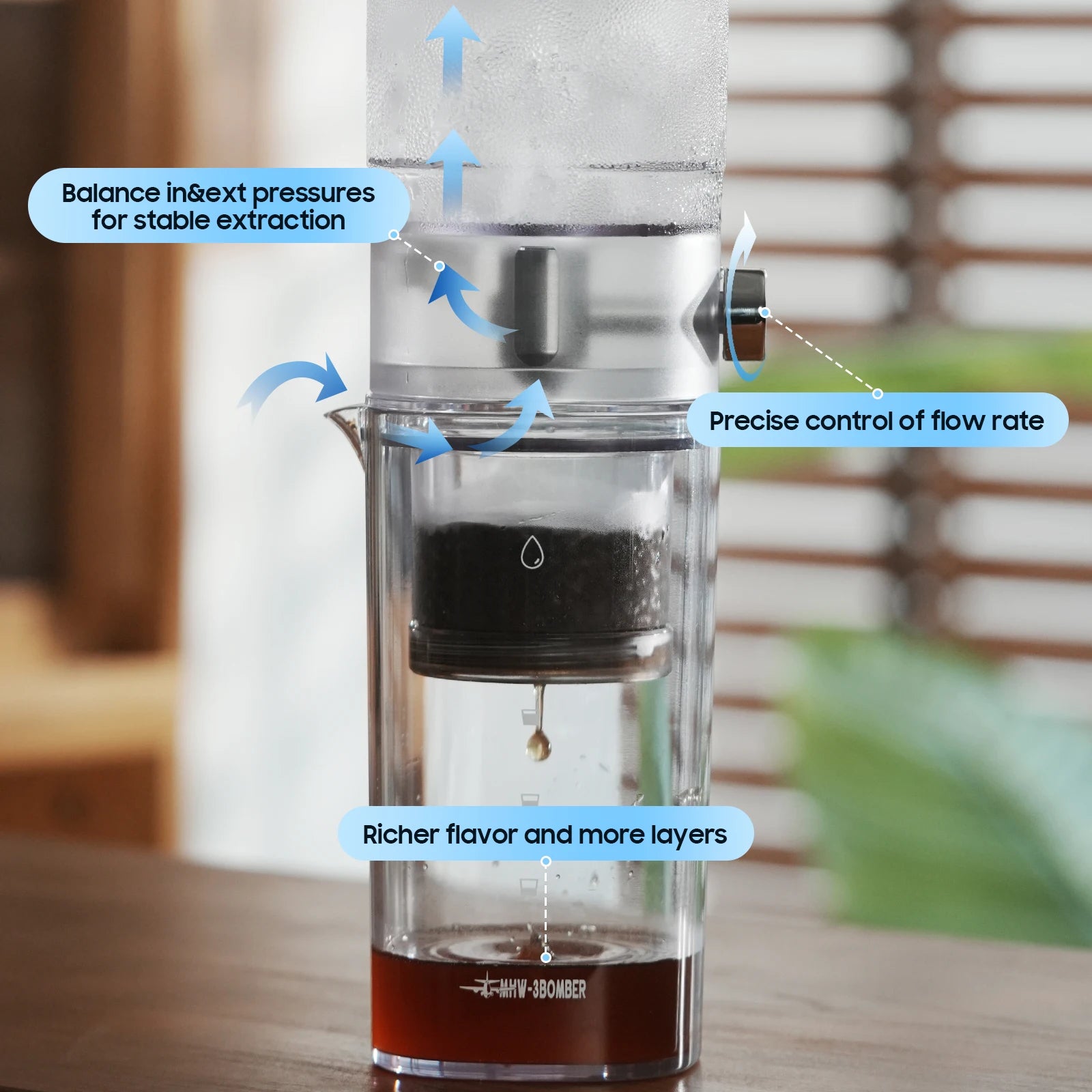 MHW-3BOMBER 400 ml Cold Brew Maker, glass