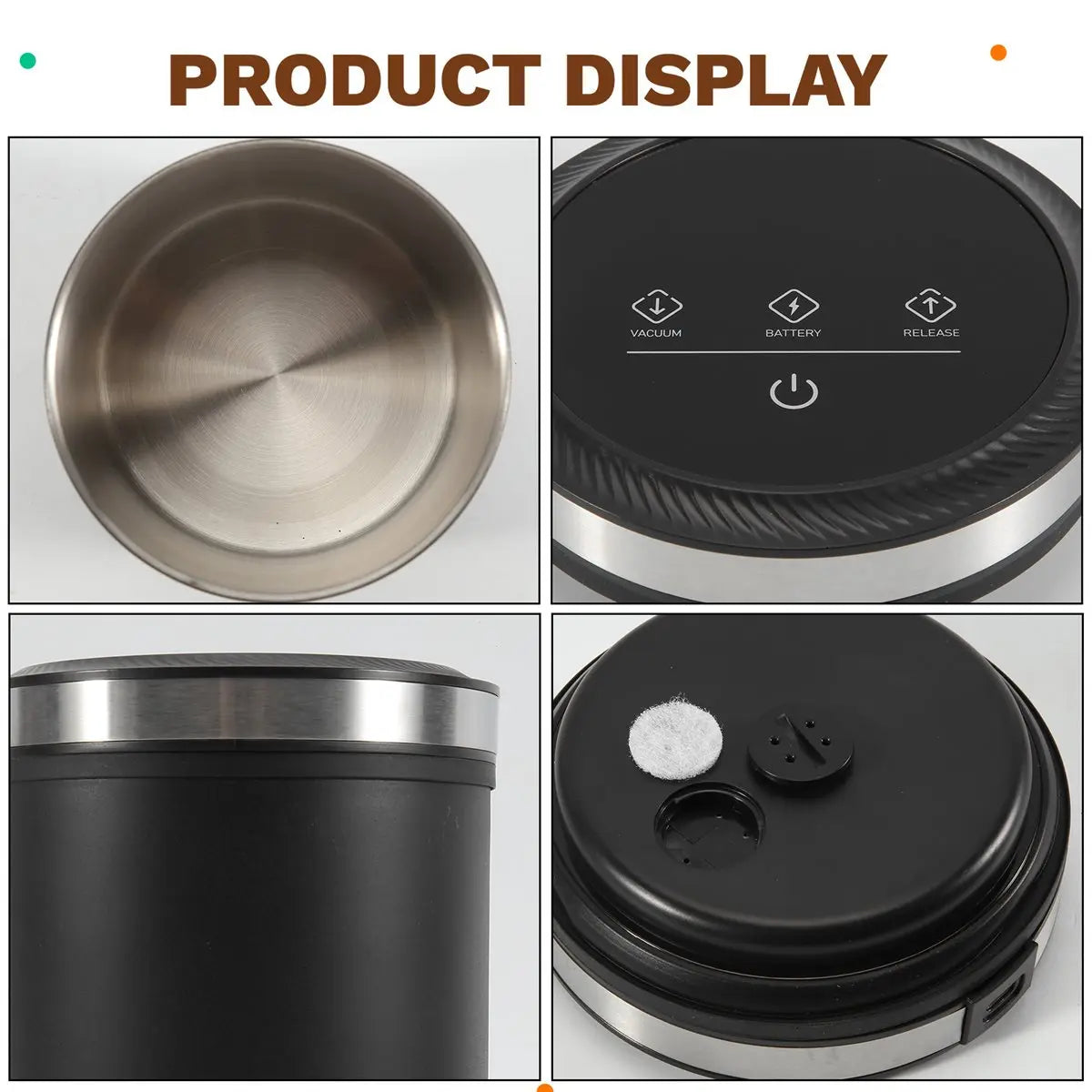 A47T Auto-Vacuum Canister 1.6 L, Touch Display