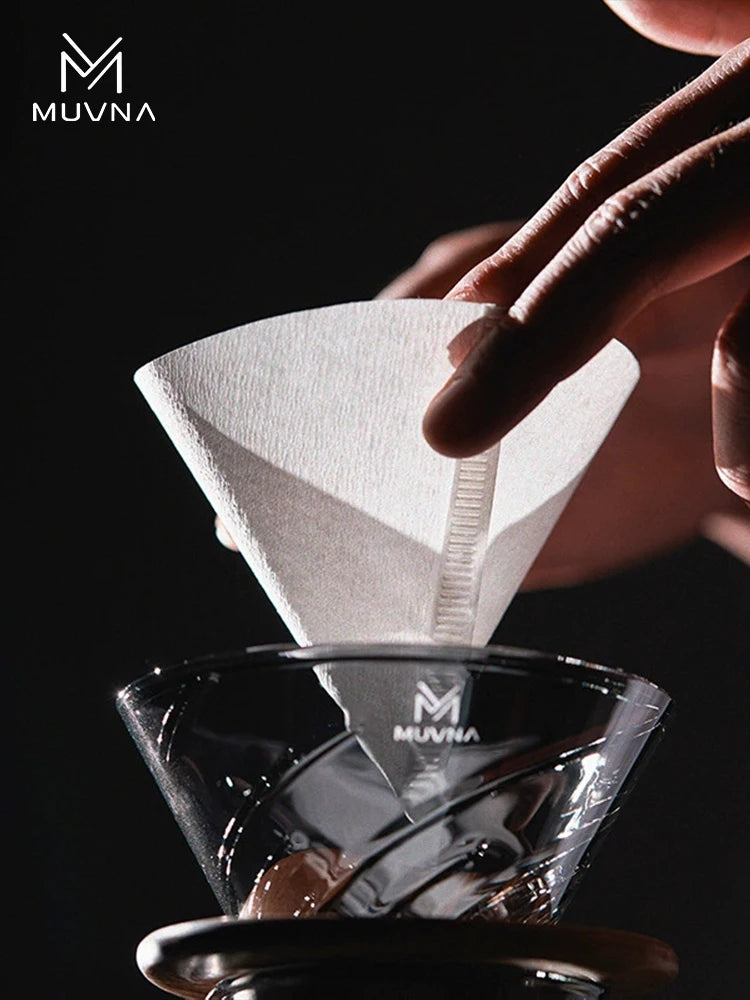 MUVNA Pour-Over Set - arc glass server + dripper
