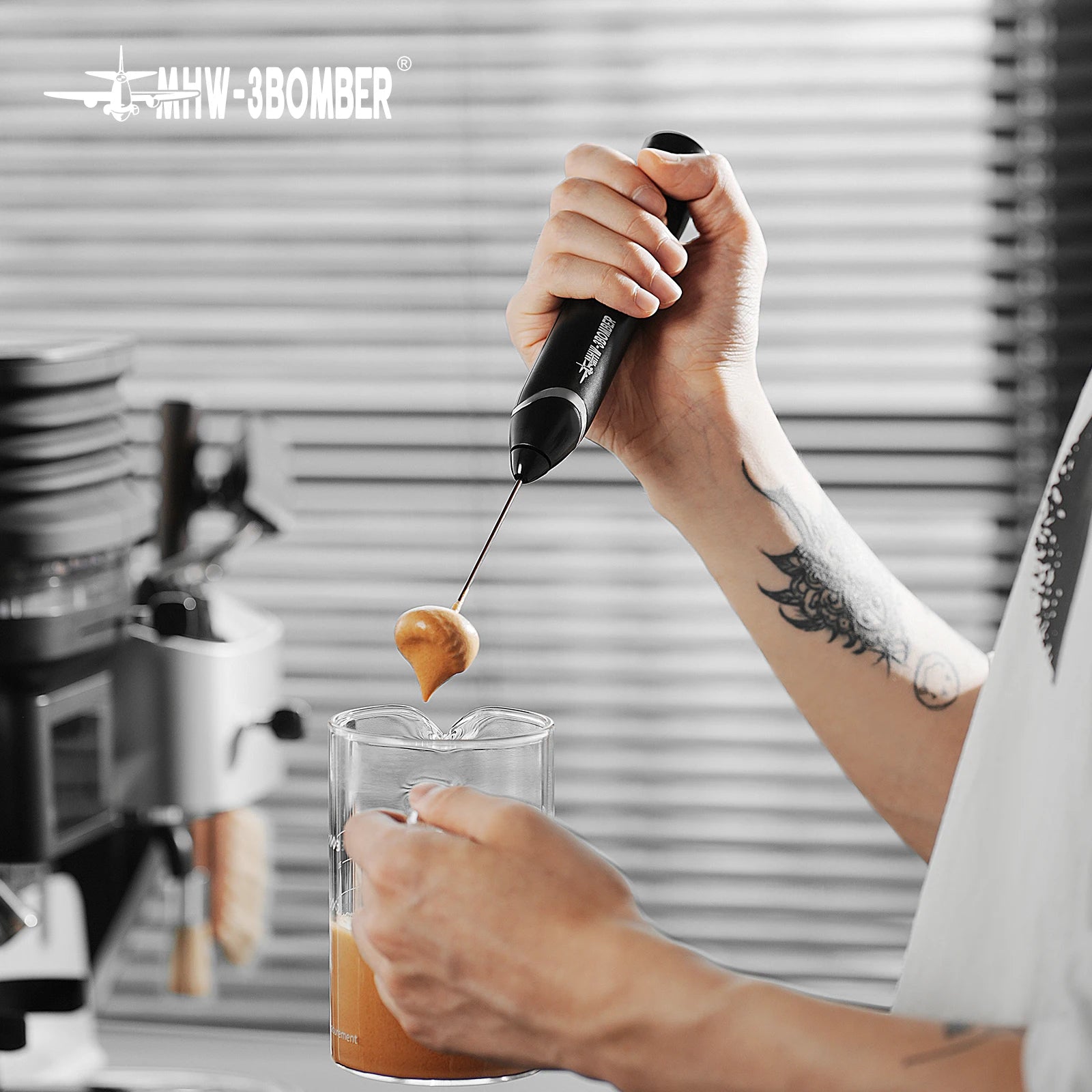 MHW-3BOMBER Rechargeable Electric Milk Frother