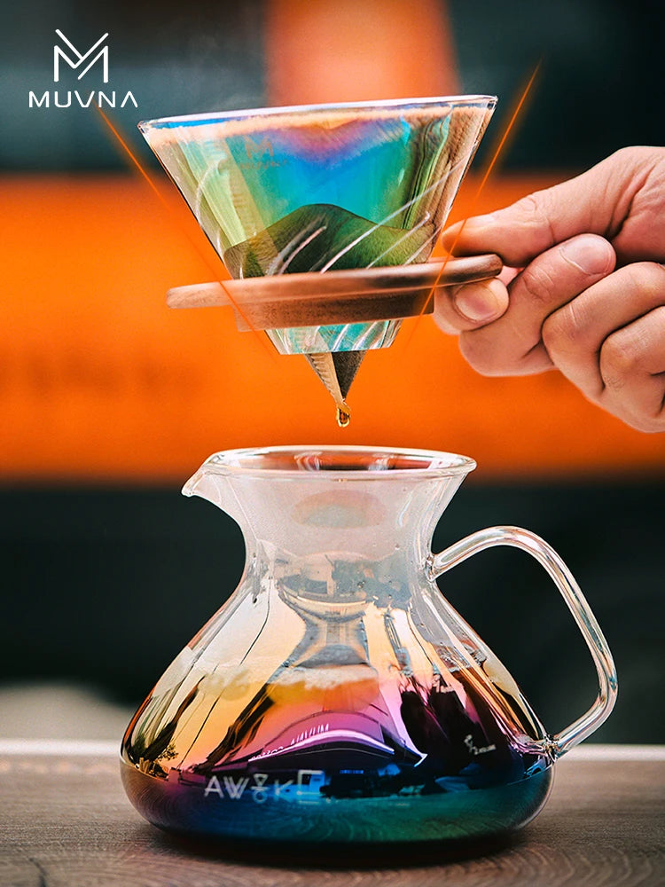MUVNA Pour-Over Set - arc glass server + dripper