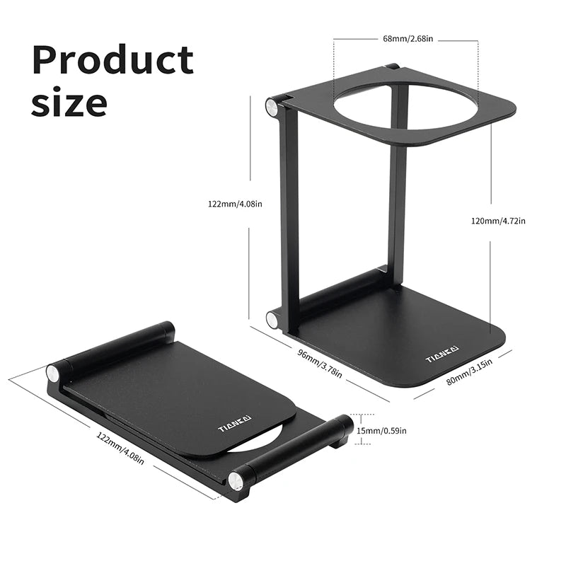 Foldable Aluminium-Alloy Pour-Over Stand / Dripper Holder