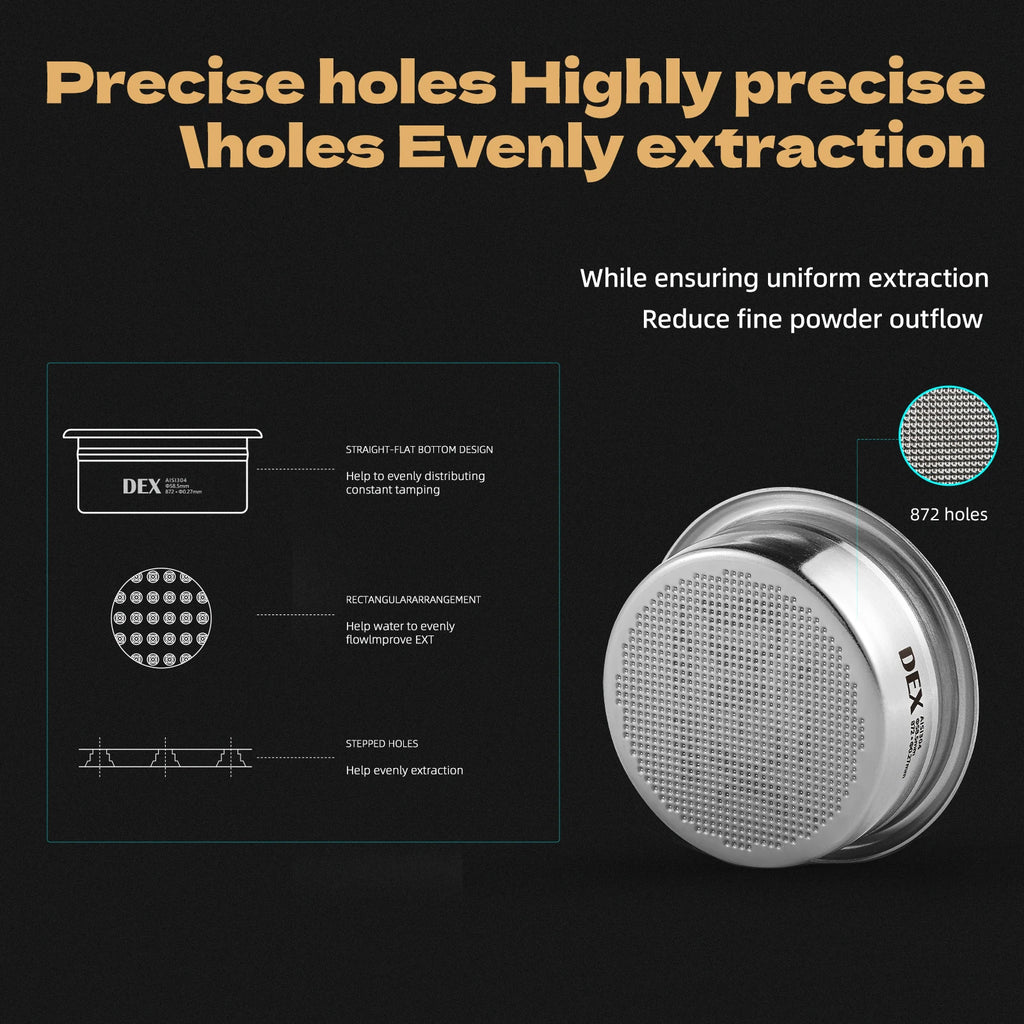 MHW-3BOMBER DEX Precision Basket 58.5 mm + Puck Screen