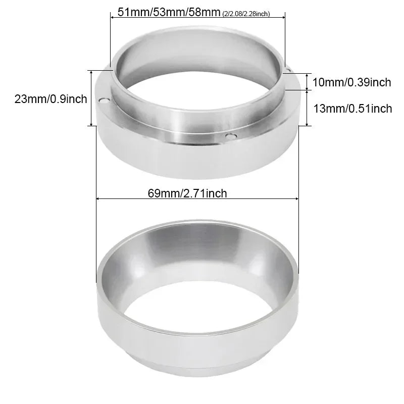 Aluminium Barista Dosing Ring 51 / 53 / 58 mm