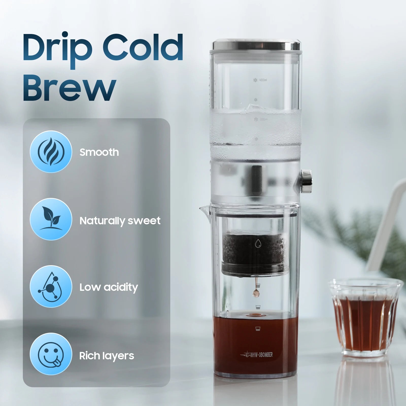 MHW-3BOMBER 400 ml Cold Brew Maker, glass