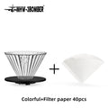 MHW-3BOMBER Reusable Glass Filter Cup + Espresso Paper Set