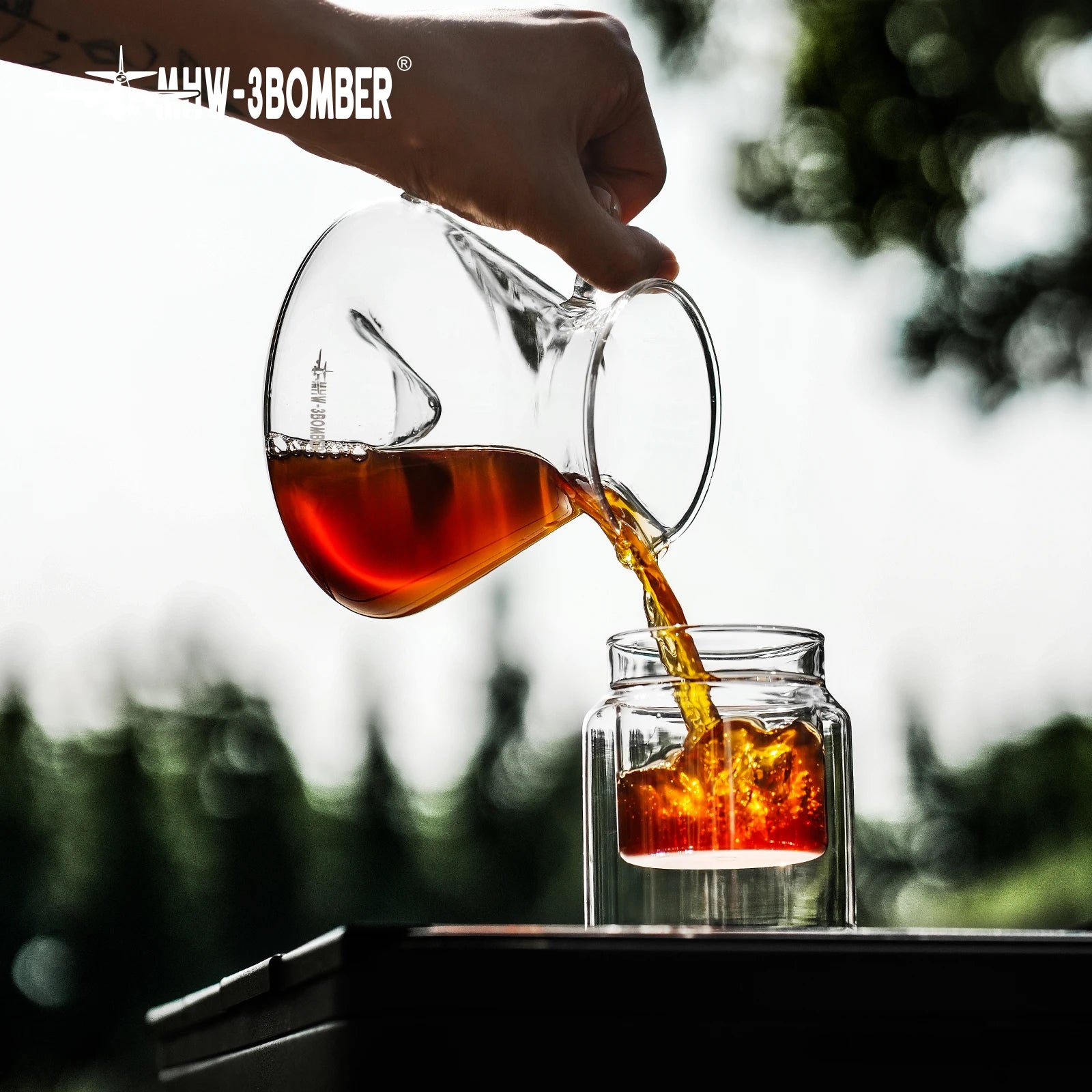 MHW-3BOMBER Pour-Over Glass Server 360/600 ml