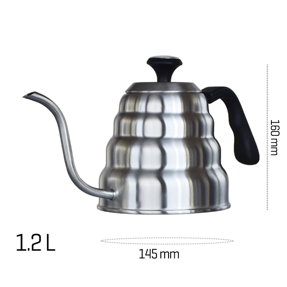 Stainless Steel Pour-Over Kettle 1 L / 1.2 L with thermometer