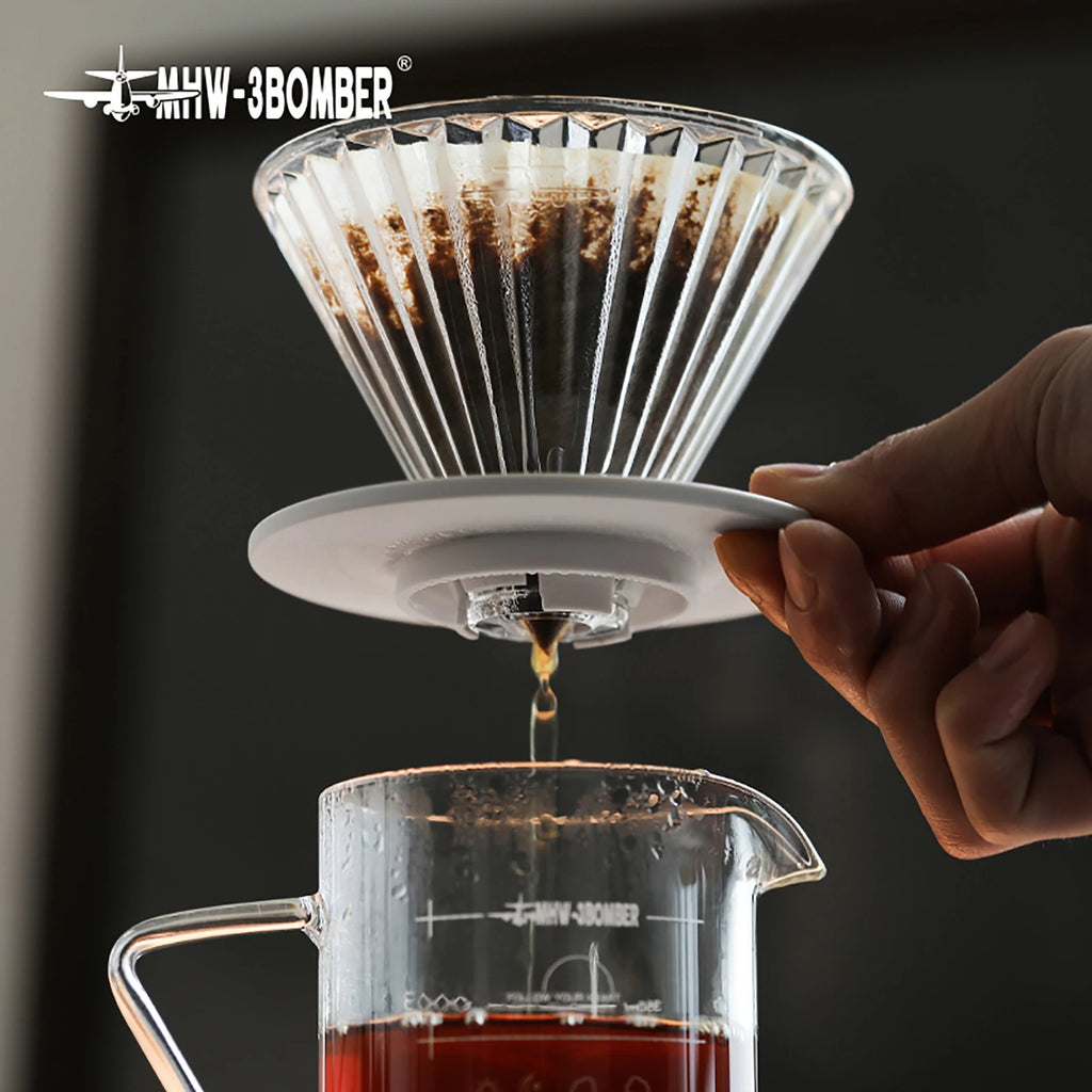 MHW-3BOMBER Reusable Glass Filter Cup + Espresso Paper Set