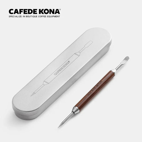 CAFEDE KONA Latte-Art Needle Pen Set, wooden handle
