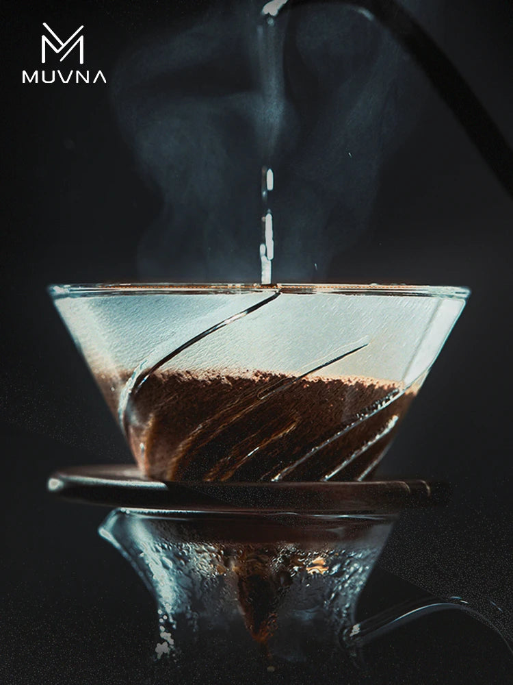 MUVNA Pour-Over Set - arc glass server + dripper