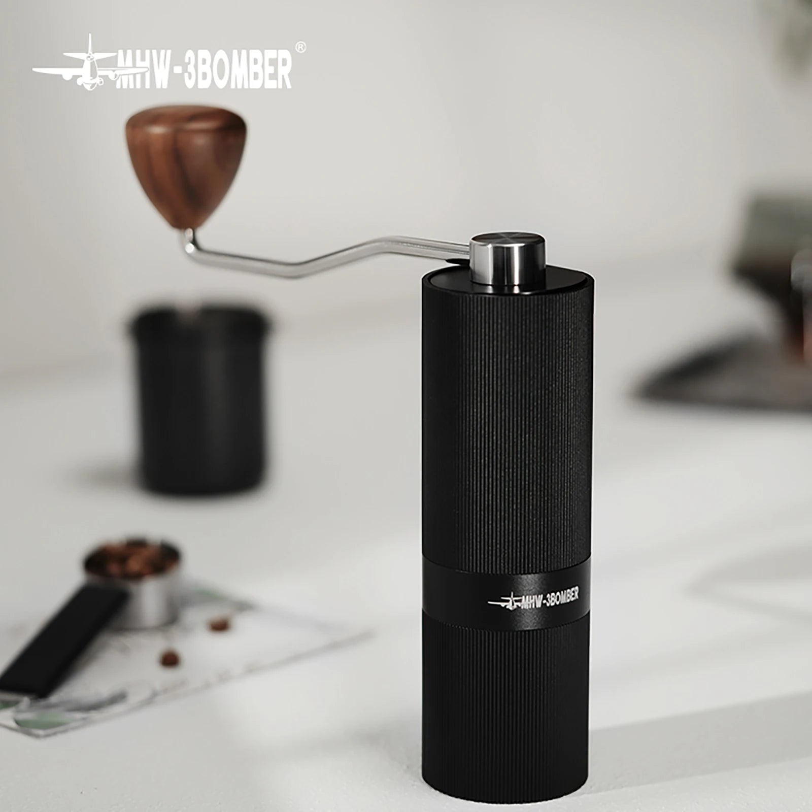 MHW-3BOMBER Manual Grinder, 6-angle adjustable, titanium-coated burrs