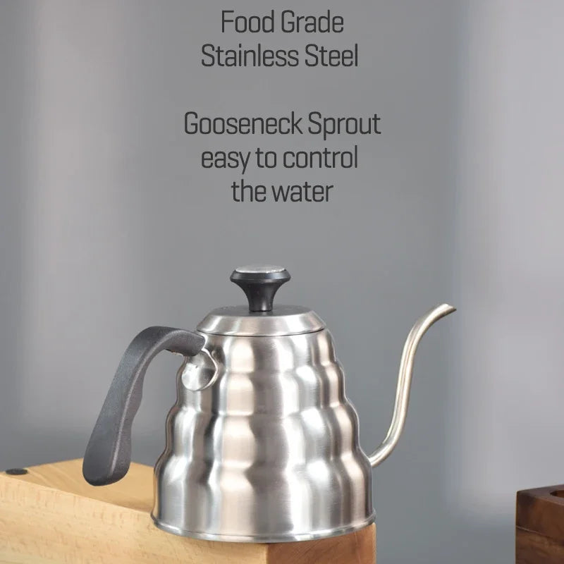 Stainless Steel Pour-Over Kettle 1 L / 1.2 L with thermometer