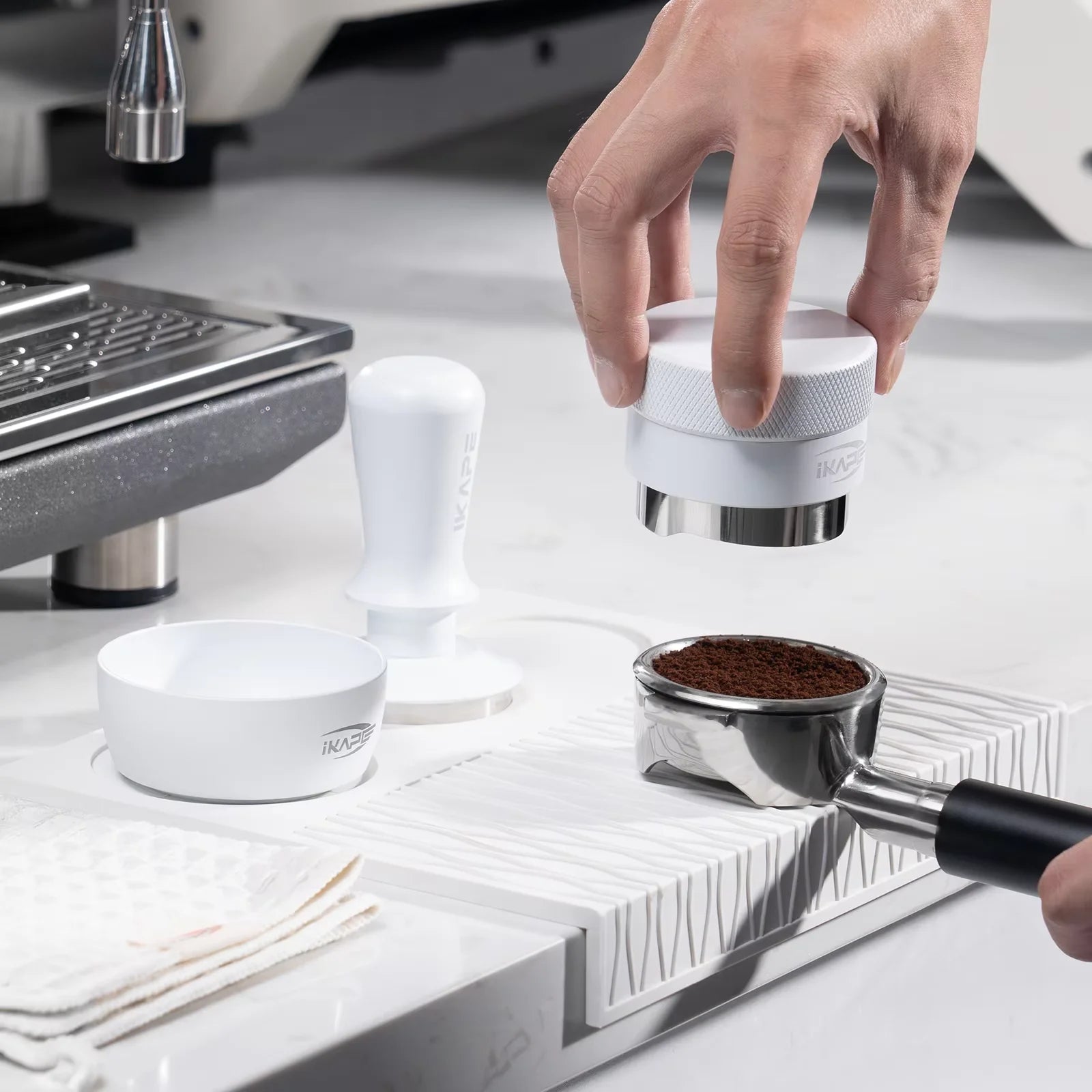 IKAPE 6-in-1 Espresso Accessory Kit, white
