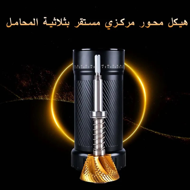 HAVMORE Portable Barista Espresso Grinder, 50 mm titanium burrs
