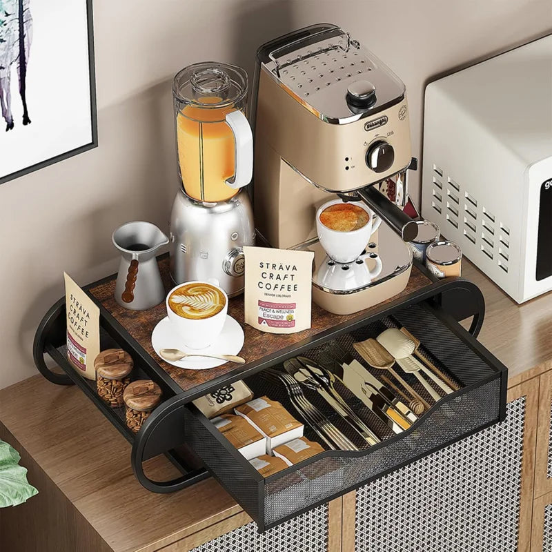 K-Cup Coffee Drawer Holder with Side Baskets