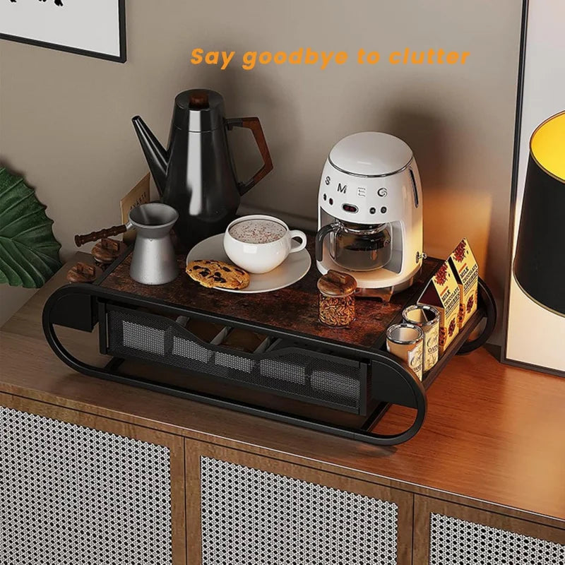 K-Cup Coffee Drawer Holder with Side Baskets