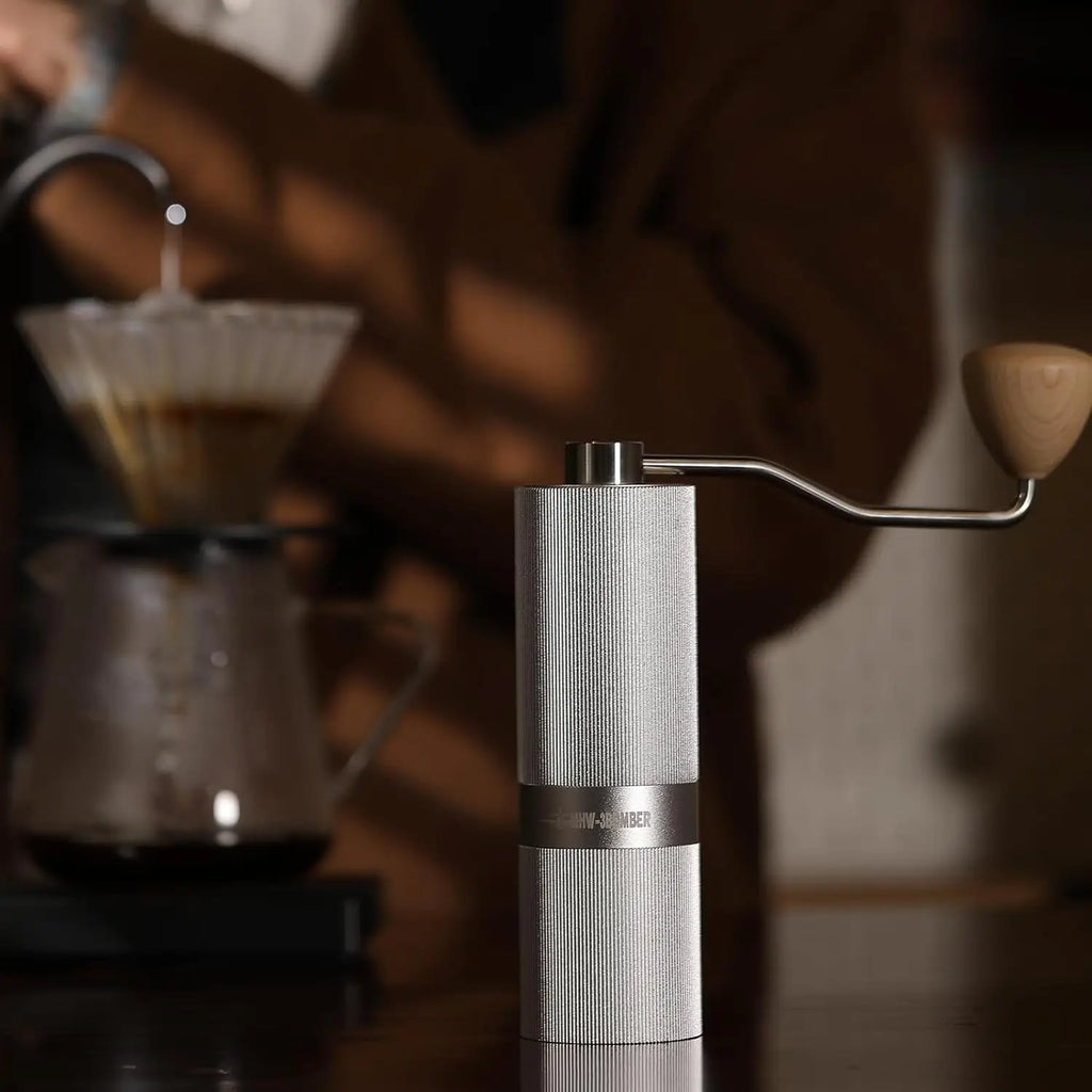 MHW-3BOMBER Manual Grinder, 6-angle adjustable, titanium-coated burrs