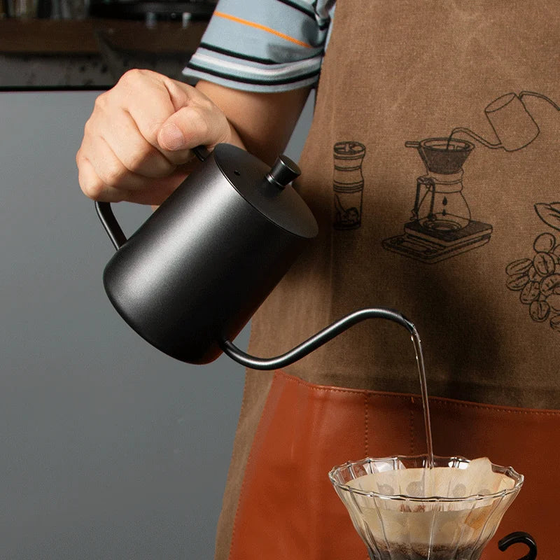304 Steel 600 ml Long Gooseneck Barista Kettle
