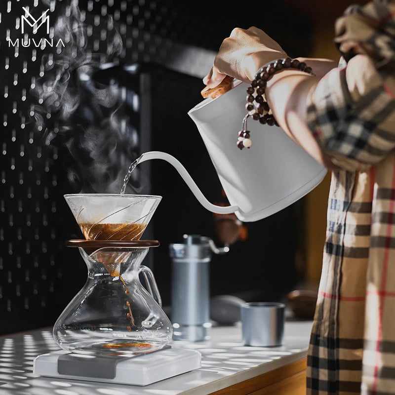 MUVNA 13-Piece Portable Coffee Set, metal case