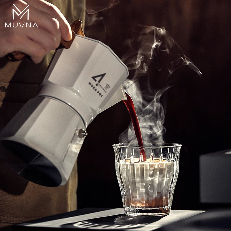 MUVNA Moka Pot 2 / 4 cup, aluminium