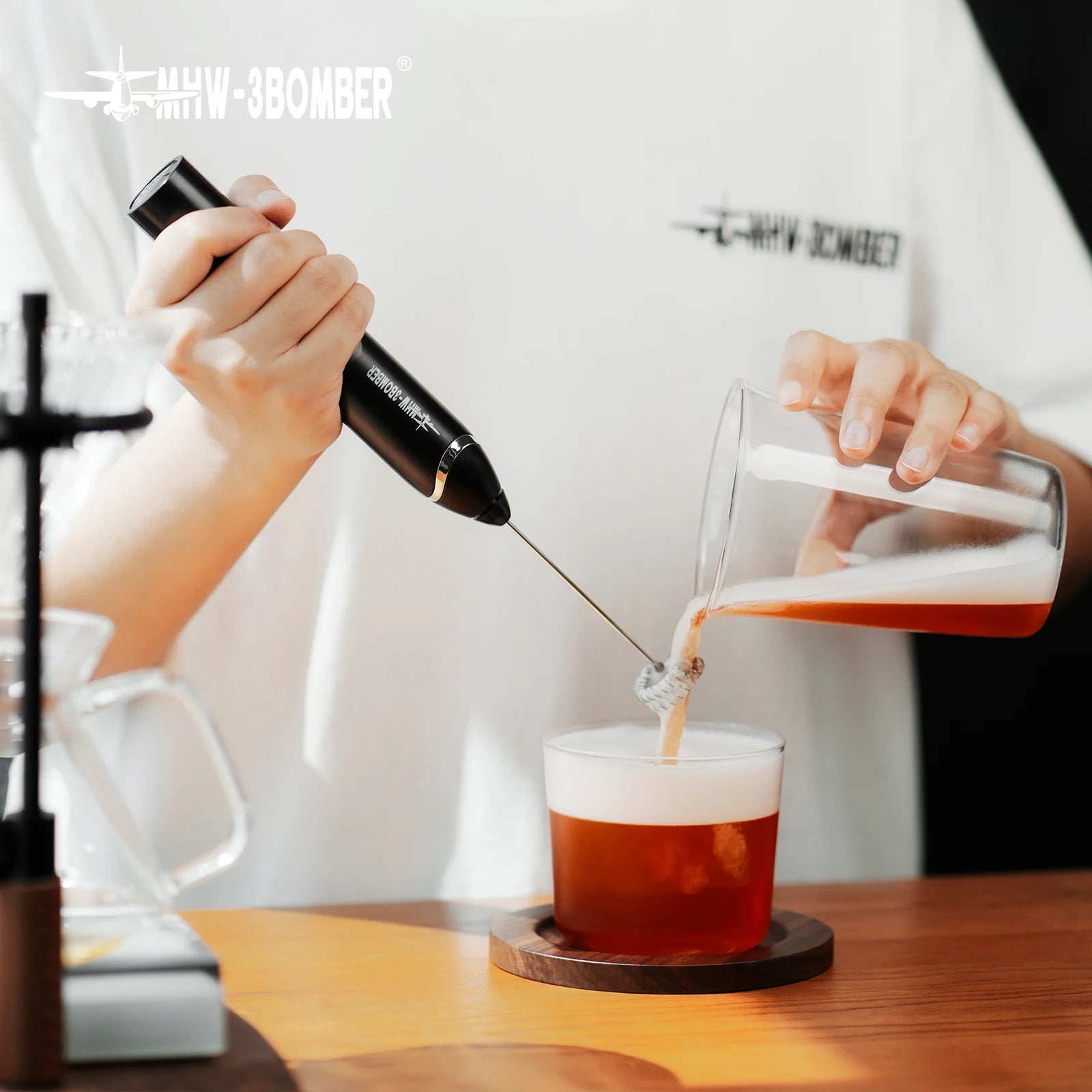 MHW-3BOMBER Rechargeable Electric Milk Frother