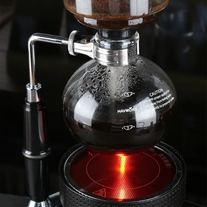 5-Cup Glass Syphon Coffee Maker, tabletop