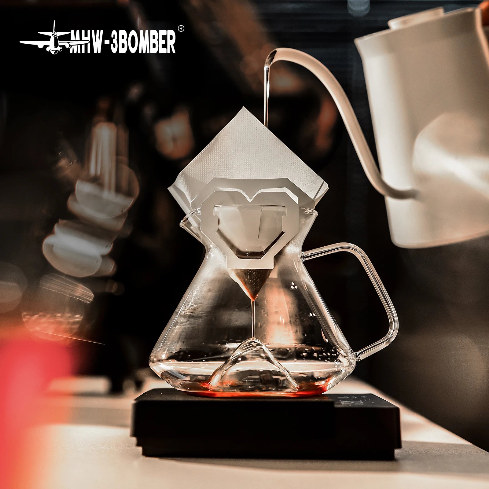 MHW-3BOMBER Pour-Over Glass Server 360/600 ml