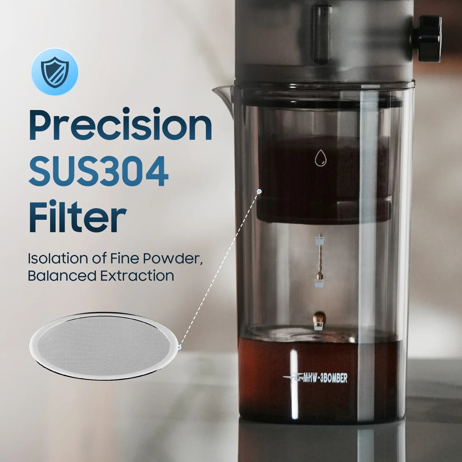 MHW-3BOMBER 400 ml Cold Brew Maker, glass