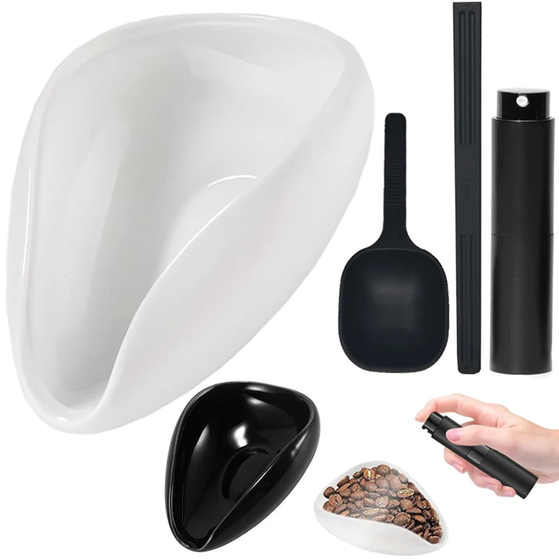 Wooden Bean Dosing Cup + Spray Bottle Set