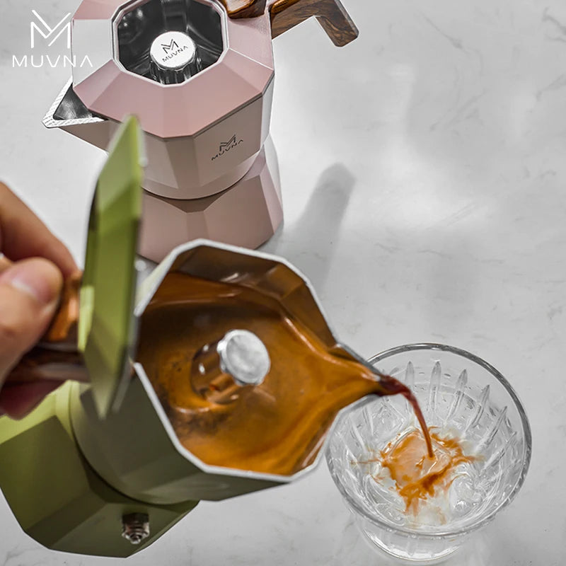 MUVNA Moka Pot 2 / 4 cup, aluminium