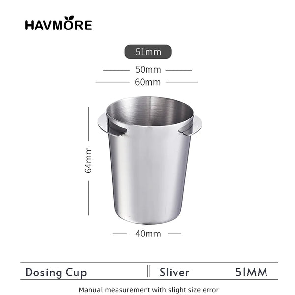 Stainless Dosing Cup 51/53/58 mm - 2-pack