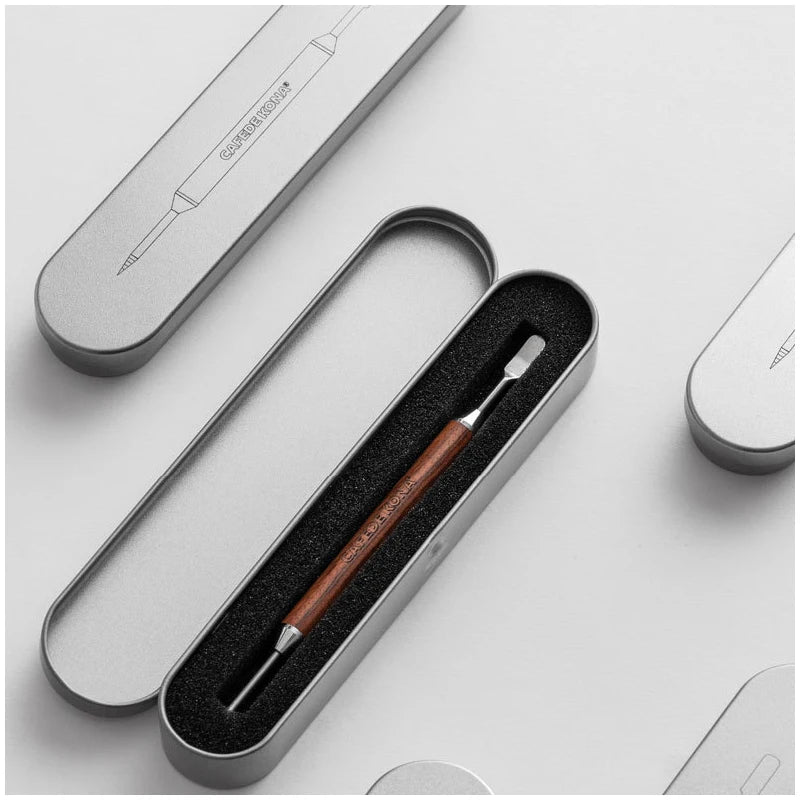 CAFEDE KONA Latte-Art Needle Pen Set, wooden handle