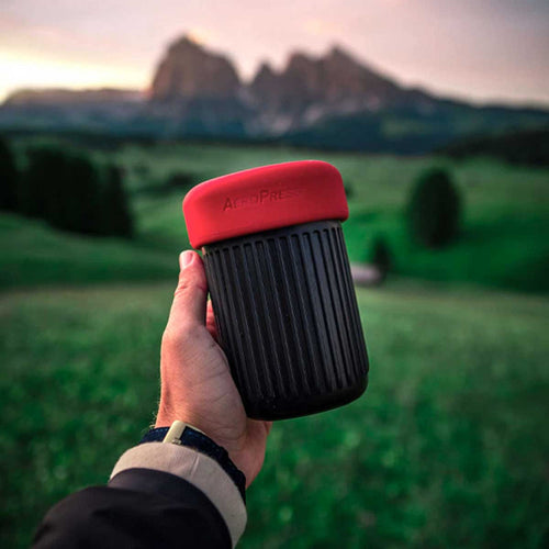 AeroPress Go — packed travel mug format