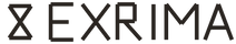 EXRIMA logo — approved primary horizontal lockup